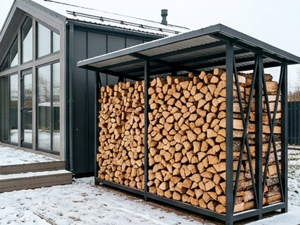 укладка в дровник — Производственный проезд, 17, Томск
